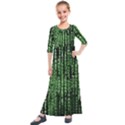 Matrix Technology Tech Data Digital Network Kids  Quarter Sleeve Maxi Dress View1