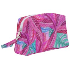 Sheets Tropical Reason Print Pattern Design Wristlet Pouch Bag (large) by Wegoenart