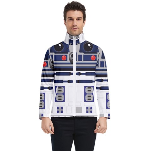 Robot R2d2 R2 D2 Pattern Men s Bomber Jacket by Jancukart