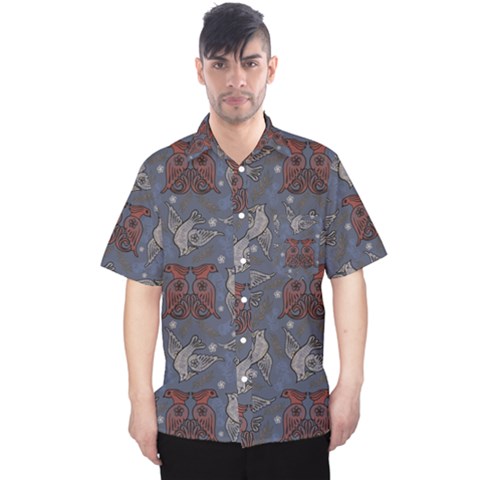 Armenian Ornaments Men s Hawaii Shirt by Gohar