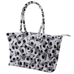 Eyes Drawing Motif Random Pattern Canvas Shoulder Bag by dflcprintsclothing