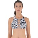 Eyes Drawing Motif Random Pattern Perfectly Cut Out Bikini Top View1