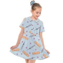 Medicine Items Kids  Short Sleeve Shirt Dress by SychEva