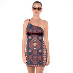 Armenian Old Carpet  One Soulder Bodycon Dress by Gohar