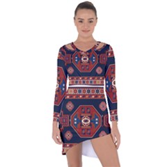 Armenian Carpet Asymmetric Cut-out Shift Dress by Gohar