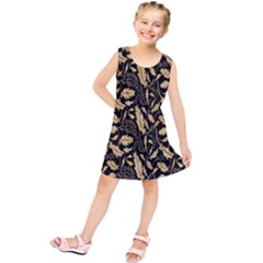 Natura Premium Golden Leaves Kids  Tunic Dress by ConteMonfrey