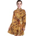 Insect Macro Honey Bee Animal Long Sleeve Chiffon Shirt Dress View1