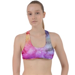 Unicorn Clouds Criss Cross Racerback Sports Bra by ConteMonfrey