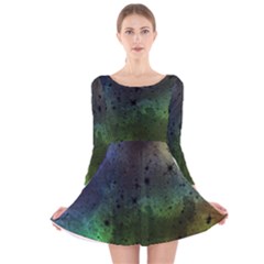 Tye Dye Vibing Long Sleeve Velvet Skater Dress by ConteMonfrey
