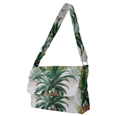 Pineapple Pattern Background Seamless Vintage Full Print Messenger Bag (m) by Wegoenart