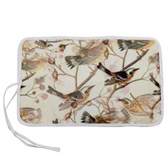 Birds Perched Birds Pattern Design Seamless Pen Storage Case (s) by Wegoenart