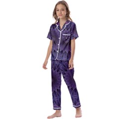 Shape Geometric Symmetrical Symmetry Wallpaper Kids  Satin Short Sleeve Pajamas Set by Wegoenart