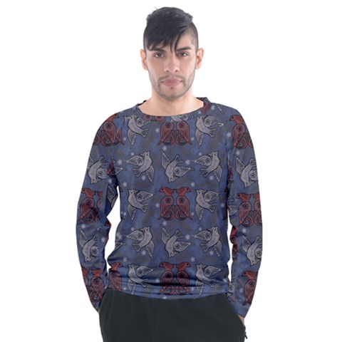 Armenian Ornaments Men s Long Sleeve Raglan Tee by Gohar