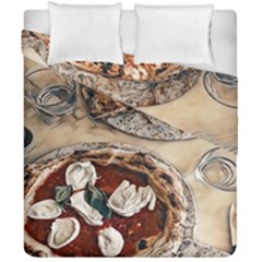 Pizza And Calzone Duvet Cover Double Side (california King Size) by ConteMonfrey