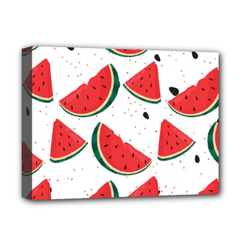 Watermelon Seamless Pattern Deluxe Canvas 16  X 12  (stretched)  by Jancukart