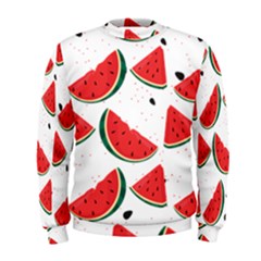 Watermelon Seamless Pattern Men s Sweatshirt by Jancukart