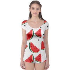 Watermelon Seamless Pattern Boyleg Leotard  by Jancukart