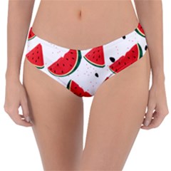 Watermelon Seamless Pattern Reversible Classic Bikini Bottoms by Jancukart