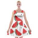 Watermelon Seamless Pattern Velvet Skater Dress View1