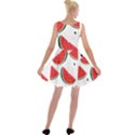 Watermelon Seamless Pattern Velvet Skater Dress View2