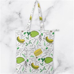 Hamburger With Fruits Seamless Pattern Double Zip Up Tote Bag by Jancukart