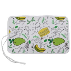 Hamburger With Fruits Seamless Pattern Pen Storage Case (l) by Jancukart