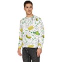 Hamburger With Fruits Seamless Pattern Men s Fleece Sweatshirt View2