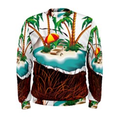 Coconut And Holiday Beach Food Men s Sweatshirt by Jancukart