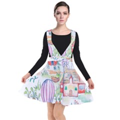 Easter Village  Plunge Pinafore Dress by ConteMonfrey