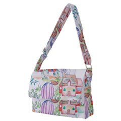 Easter Village  Full Print Messenger Bag (m) by ConteMonfrey