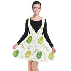 Easter Green Eggs  Plunge Pinafore Dress by ConteMonfrey