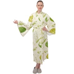 Easter Green Eggs  Maxi Velour Kimono by ConteMonfrey