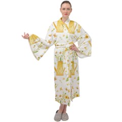 Easter Garden   Maxi Velour Kimono by ConteMonfrey