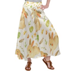 Cute Rabbits - Easter Spirit  Satin Palazzo Pants by ConteMonfrey