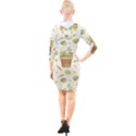 Plant Pot Easter Quarter Sleeve Hood Bodycon Dress View2