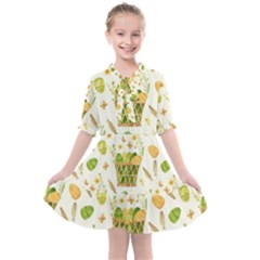 Easter Eggs   Kids  All Frills Chiffon Dress by ConteMonfrey