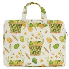 Easter Eggs   Macbook Pro 13  Double Pocket Laptop Bag by ConteMonfrey