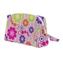 Multicolored Floral Wallpaper Pattern Background Texture Surface Wristlet Pouch Bag (Medium) View2