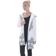 Im Fourth Dimension Black Instaforex  Longline Hooded Cardigan by imanmulyana