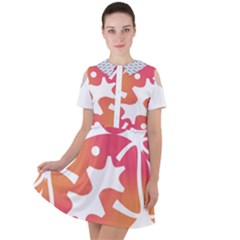 Im Fourth Dimension Space Short Sleeve Shoulder Cut Out Dress  by imanmulyana