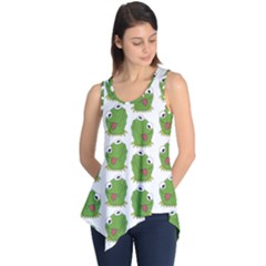 Kermit The Frog Pattern Sleeveless Tunic by Valentinaart