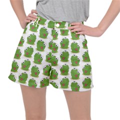 Kermit The Frog Pattern Ripstop Shorts by Valentinaart