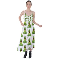 Kermit The Frog Tie Back Maxi Dress by Valentinaart