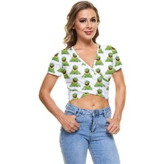 Kermit The Frog Short Sleeve Foldover Tee by Valentinaart