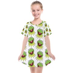 Kermit The Frog Kids  Smock Dress by Valentinaart