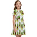 Kermit The Frog Kids  Bow Tie Puff Sleeve Dress View2