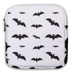 Bat Pattern Mini Square Pouch by Valentinaart