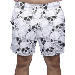 Skull Pattern Men s Shorts by Valentinaart