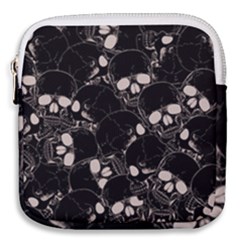 Skull Pattern Mini Square Pouch by Valentinaart