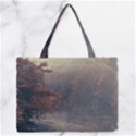 Morning River Forest Autumn Misty Morning Stream Zipper Medium Tote Bag View1